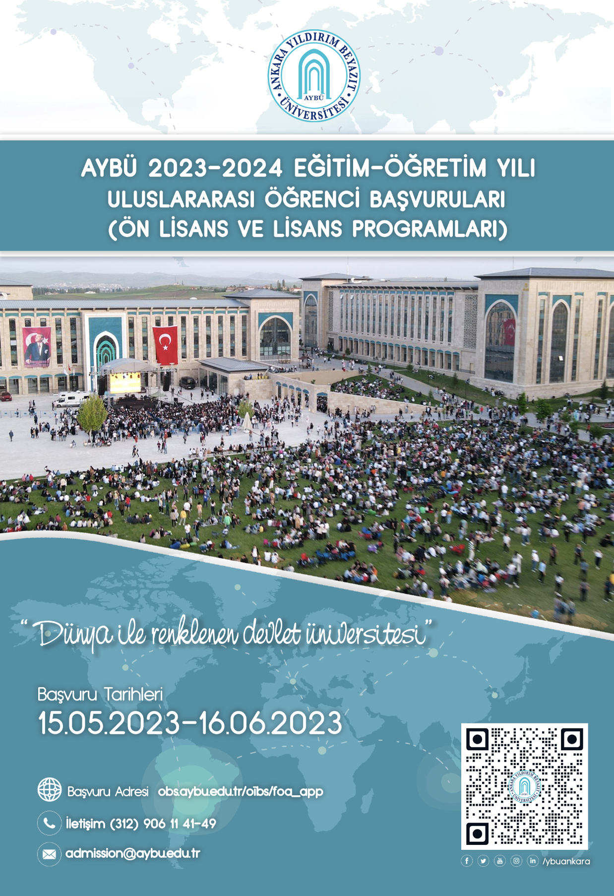AYBU 2023-2024 International Student Applications Starts on May 15
