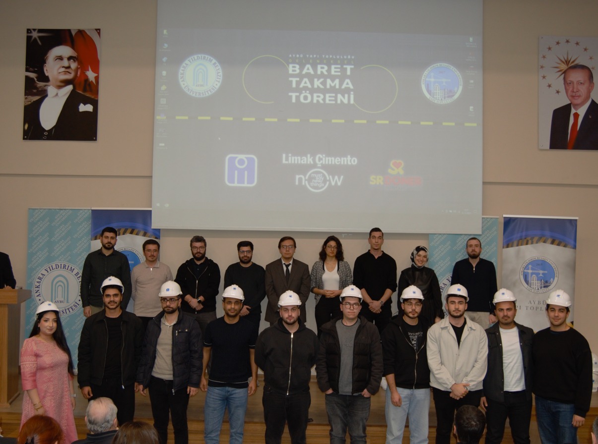 AYBÜ Yapı Topluluğundan Anlamlı Baret Takma Töreni