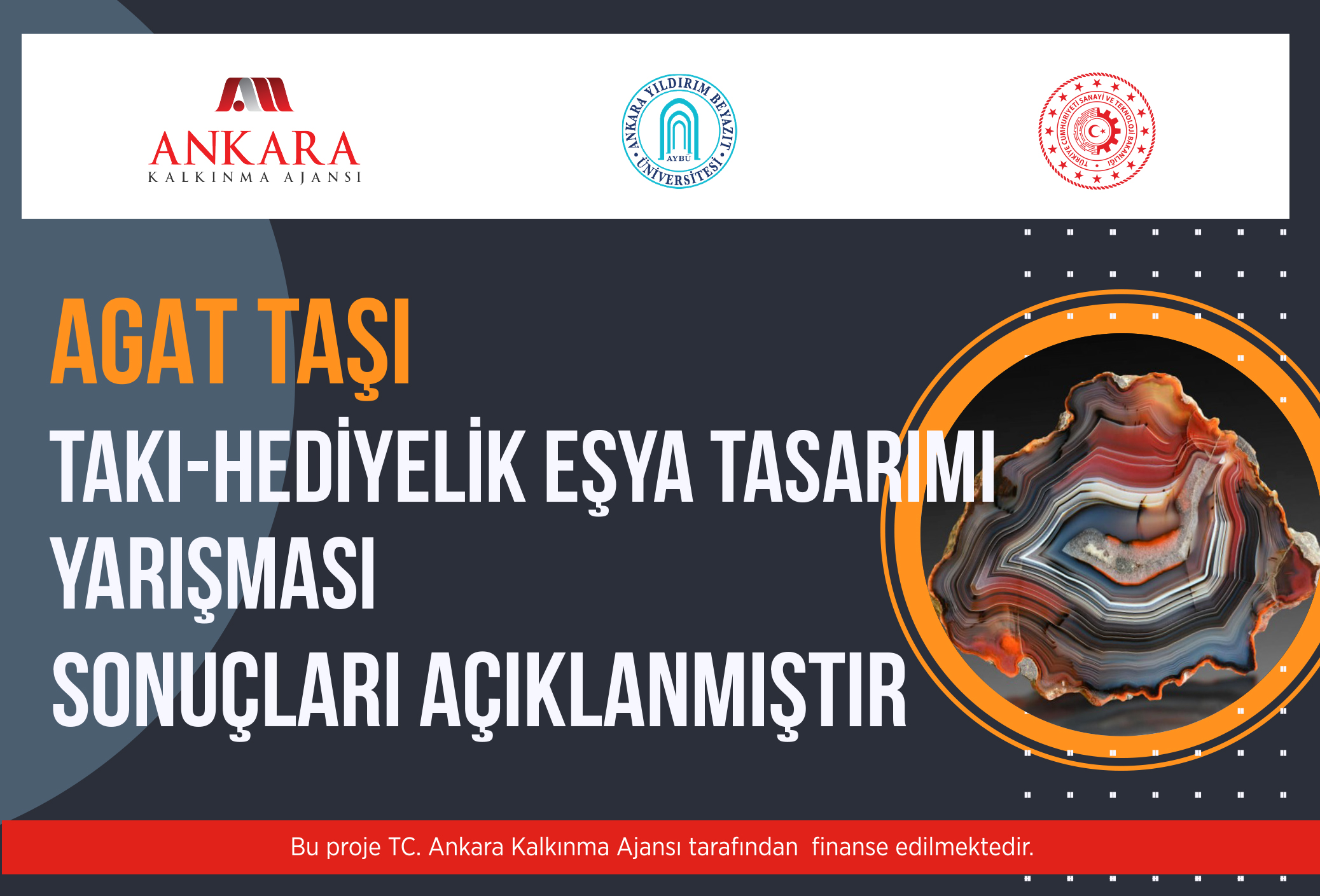 Agat Taşı Takı ve Hediyelik Eşya Tasarımı Yarışması Sonuçları Açıklanmıştır