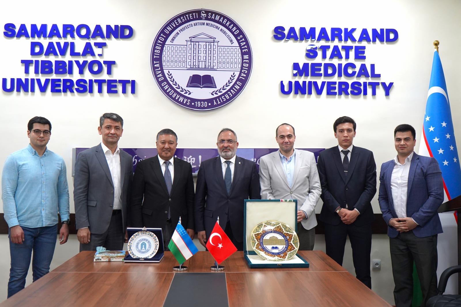 Rektörümüzden Semerkand Devlet Tıp Üniversitesi'ne Ziyaret 