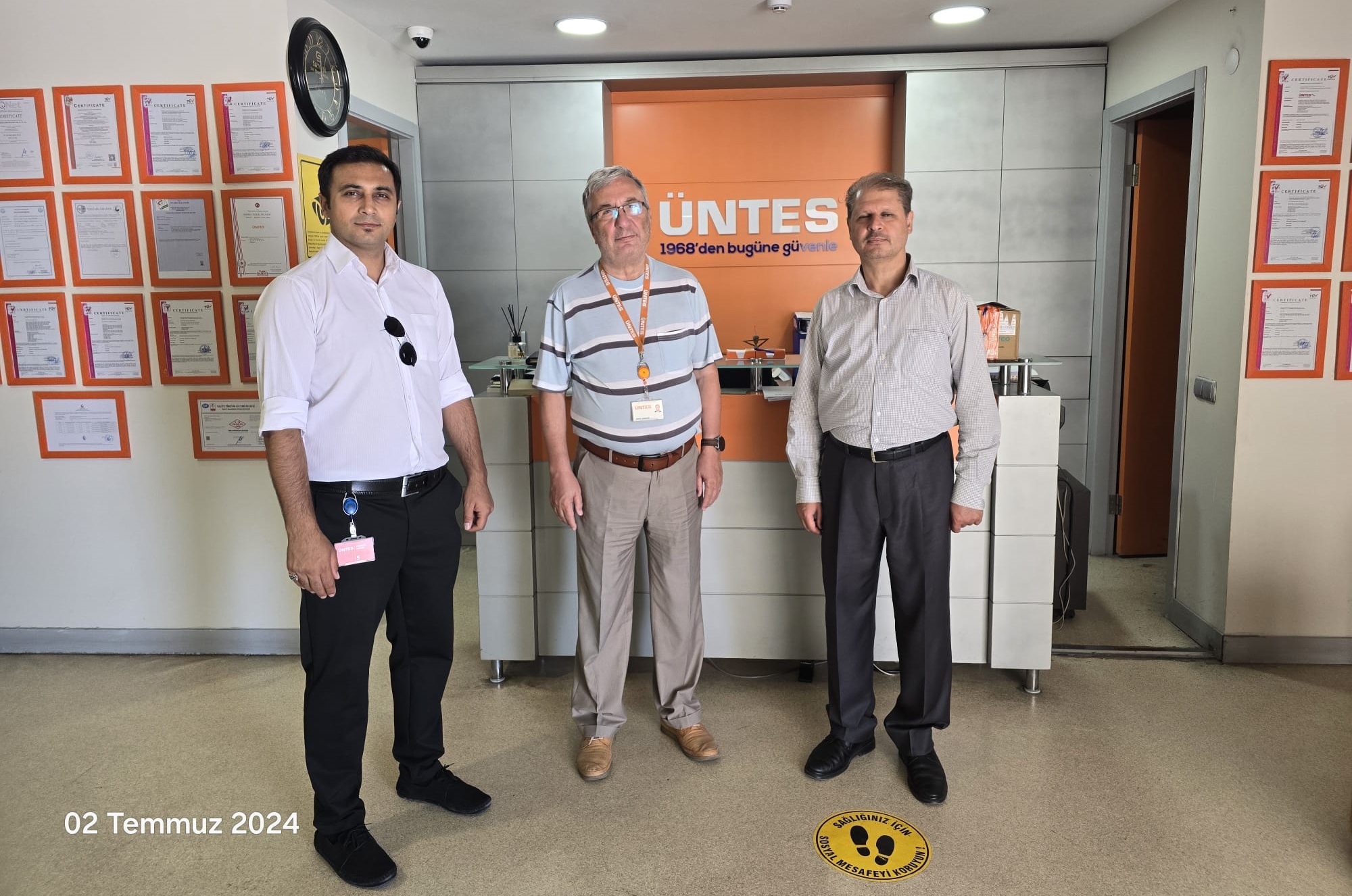 ÜNTES A.Ş. firma ziyareti