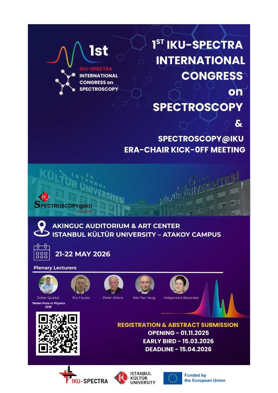 IKU-SPECTRA ICS 2026 | Uluslararası Spektroskopi Kongresi Hk.