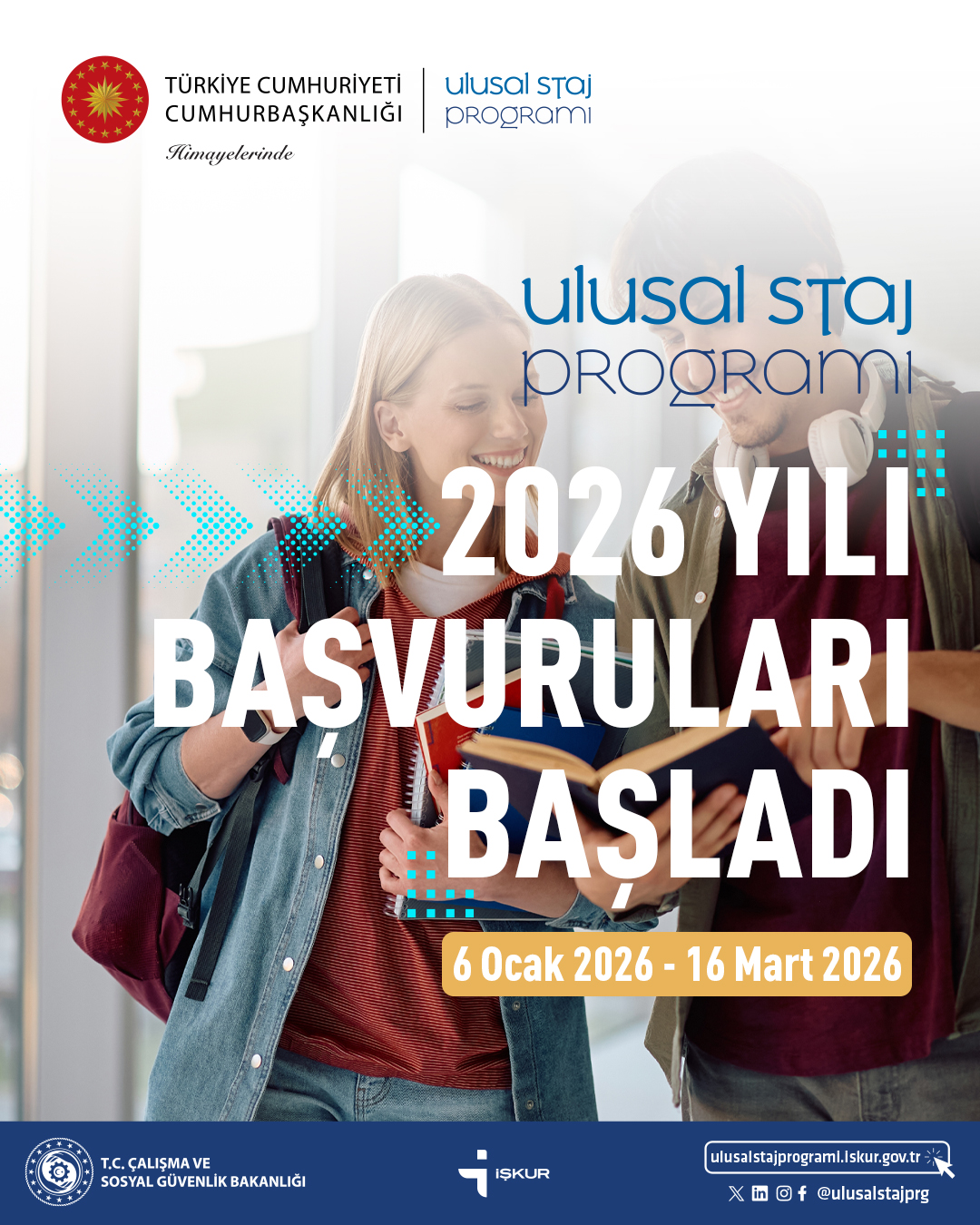 Ulusal Staj Programı 2026 Yılı Başvuruları Devam Ediyor