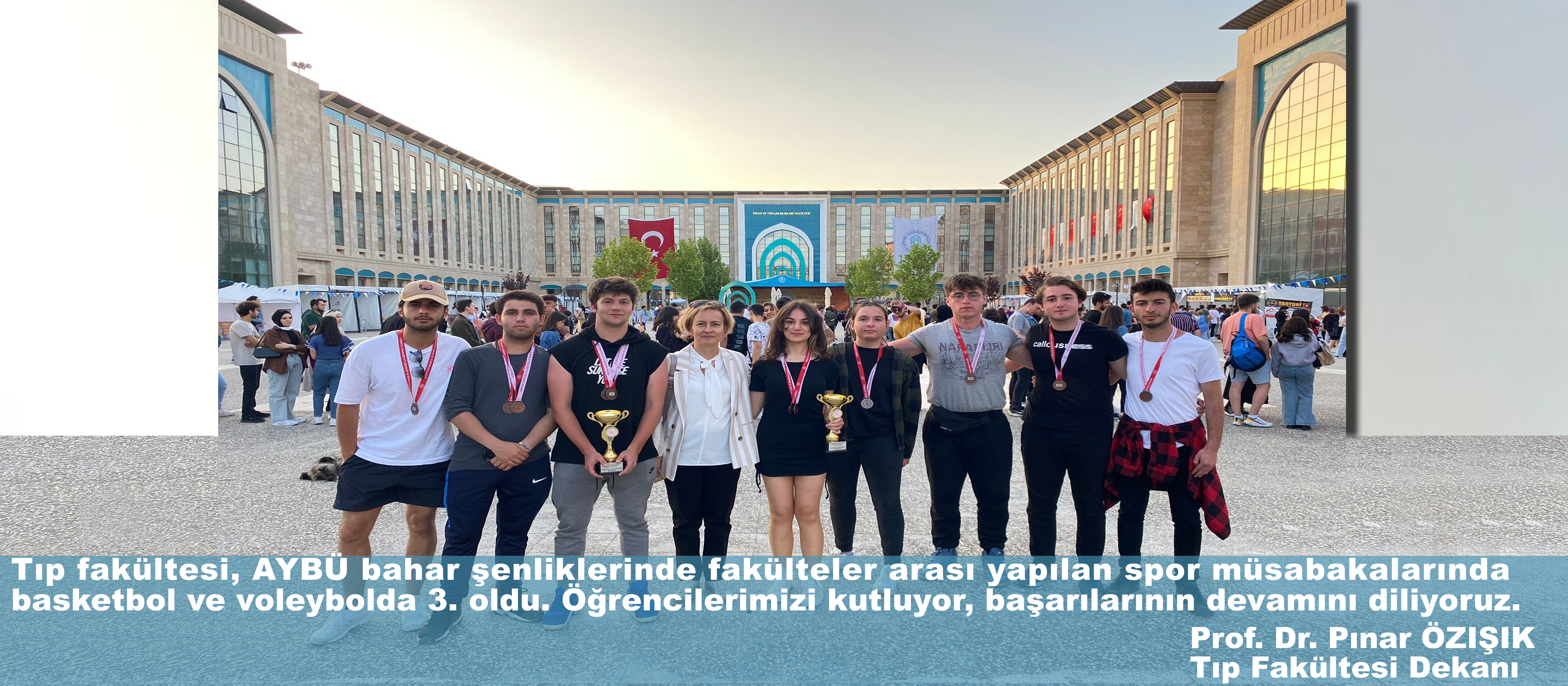 Tıp fakültesi, AYBÜ bahar şenliklerinde fakülteler arası yapılan spor müsabakalarında  basketbol ve voleybolda 3. oldu.