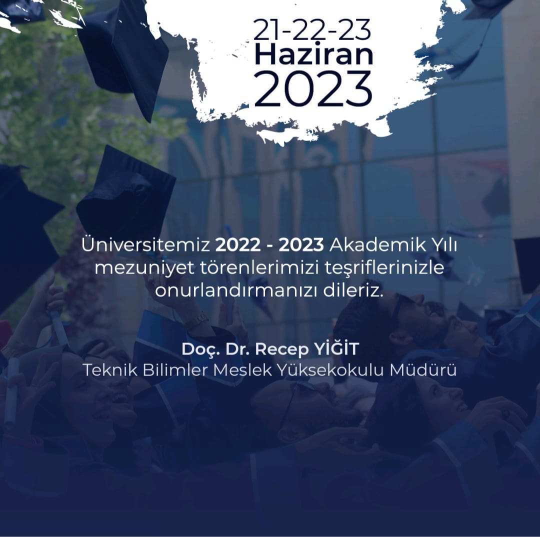 MEZUNİYET TÖRENİNDE BULUŞUYORUZ