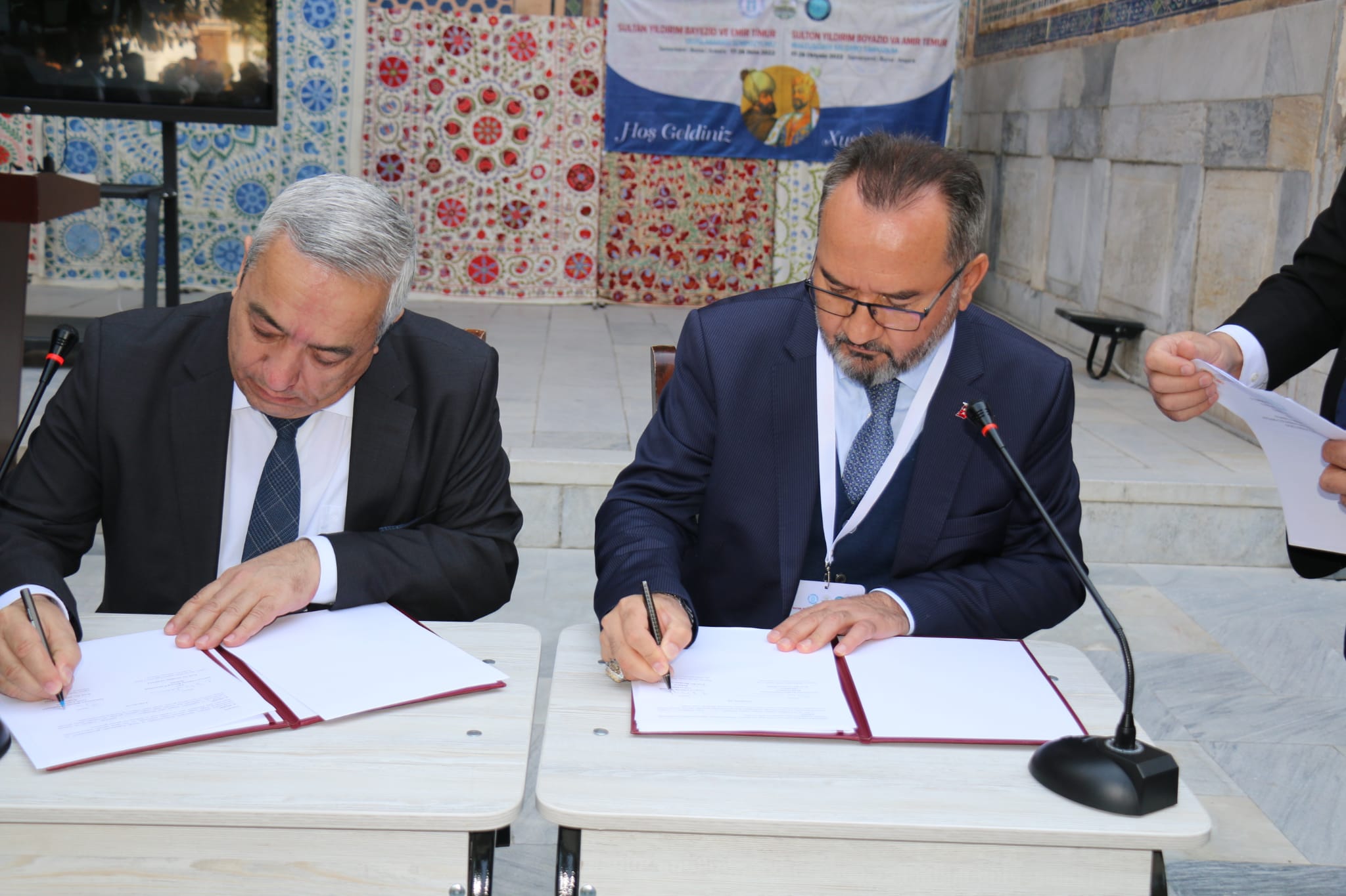 A Cooperation Protocol has been signed between AYBU and Head of Uzbekistan Institute of History