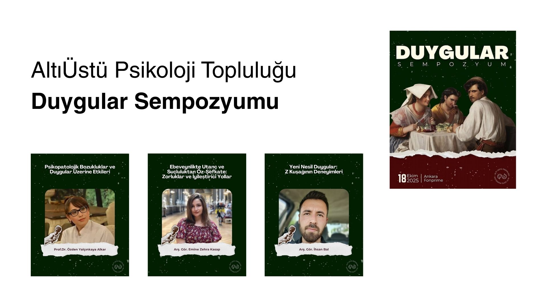 Three Presentations at the Emotions Symposium