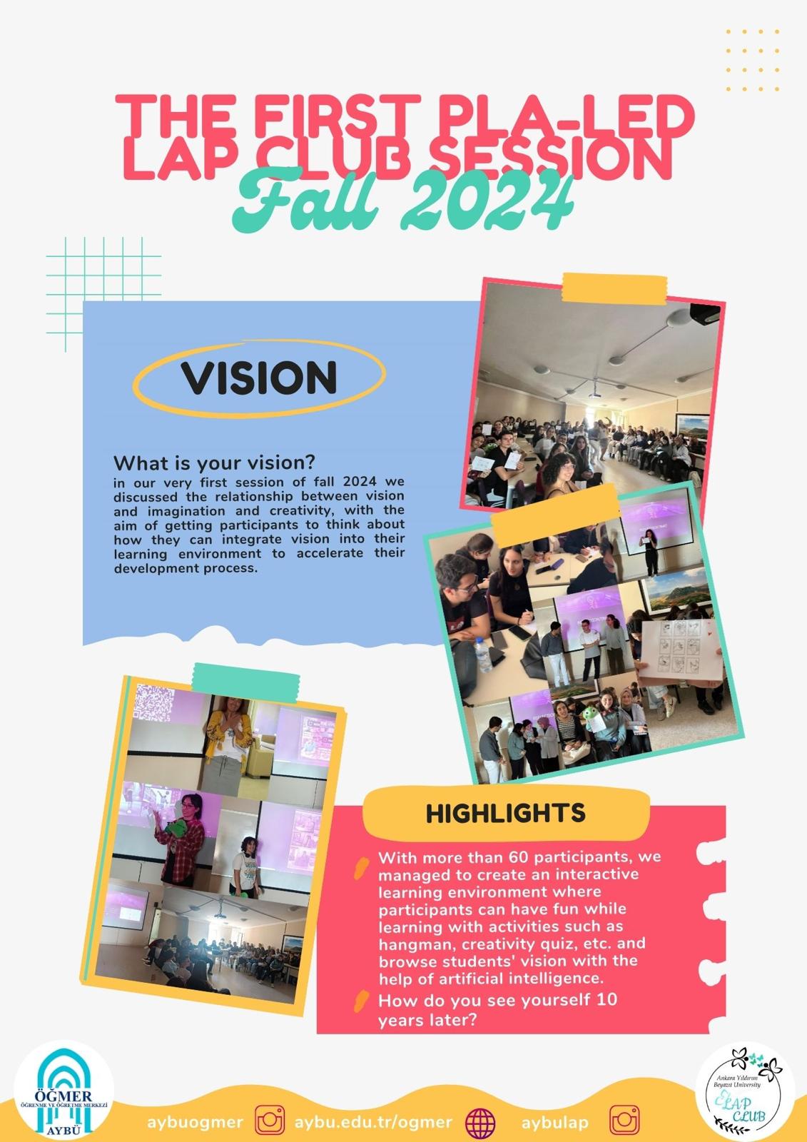 The First PLA-led LAP Club Session, Fall 2024