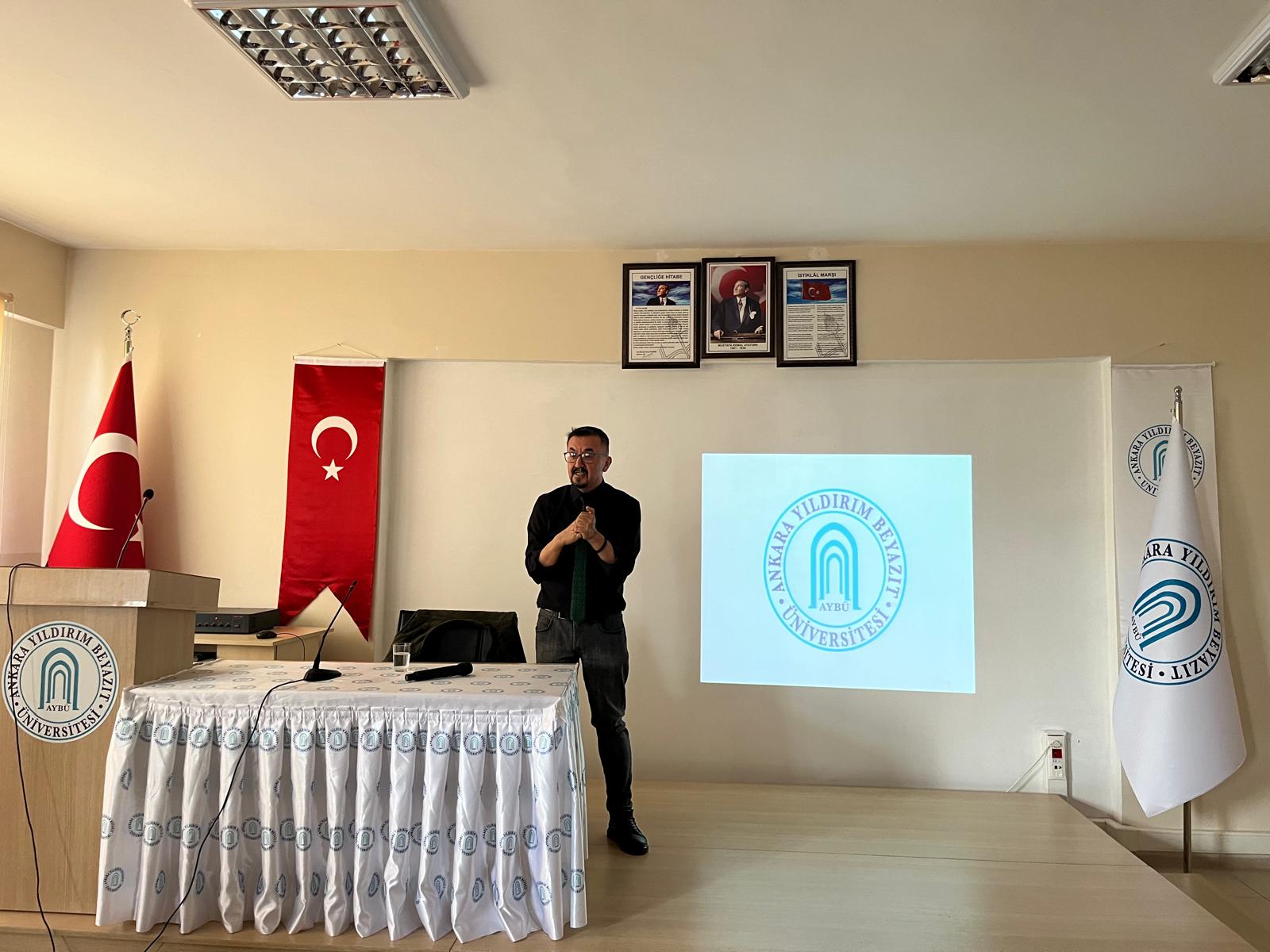 Tuzgölü Yerleşkemizde "Dış Ticarette ve Gümrükte Güncel Konular ve Kariyer" Başlıklı Söyleşi Düzenlendi.