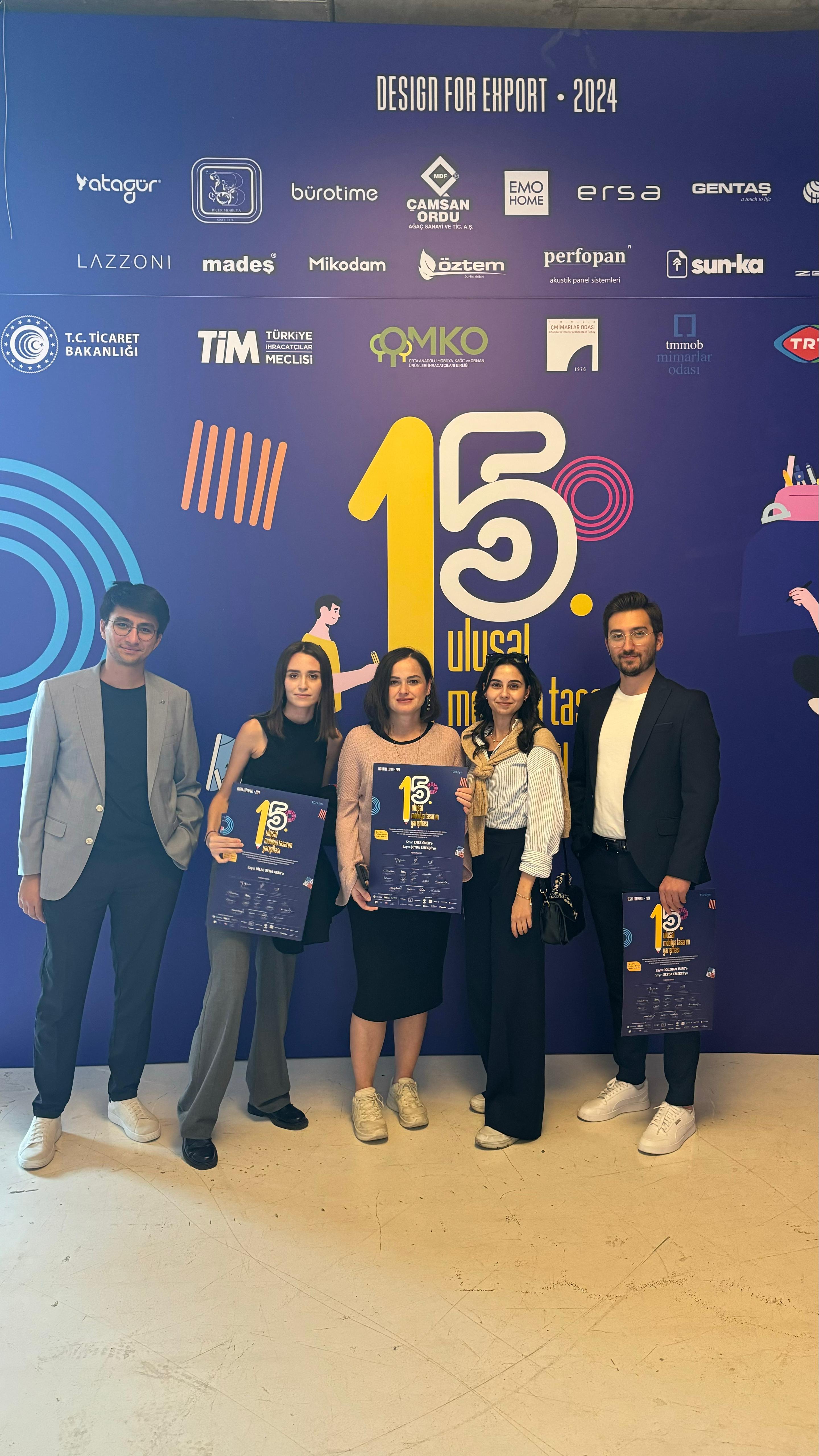 Our Graduate Students Became Finalists in the 15th National Furniture Design Competition!