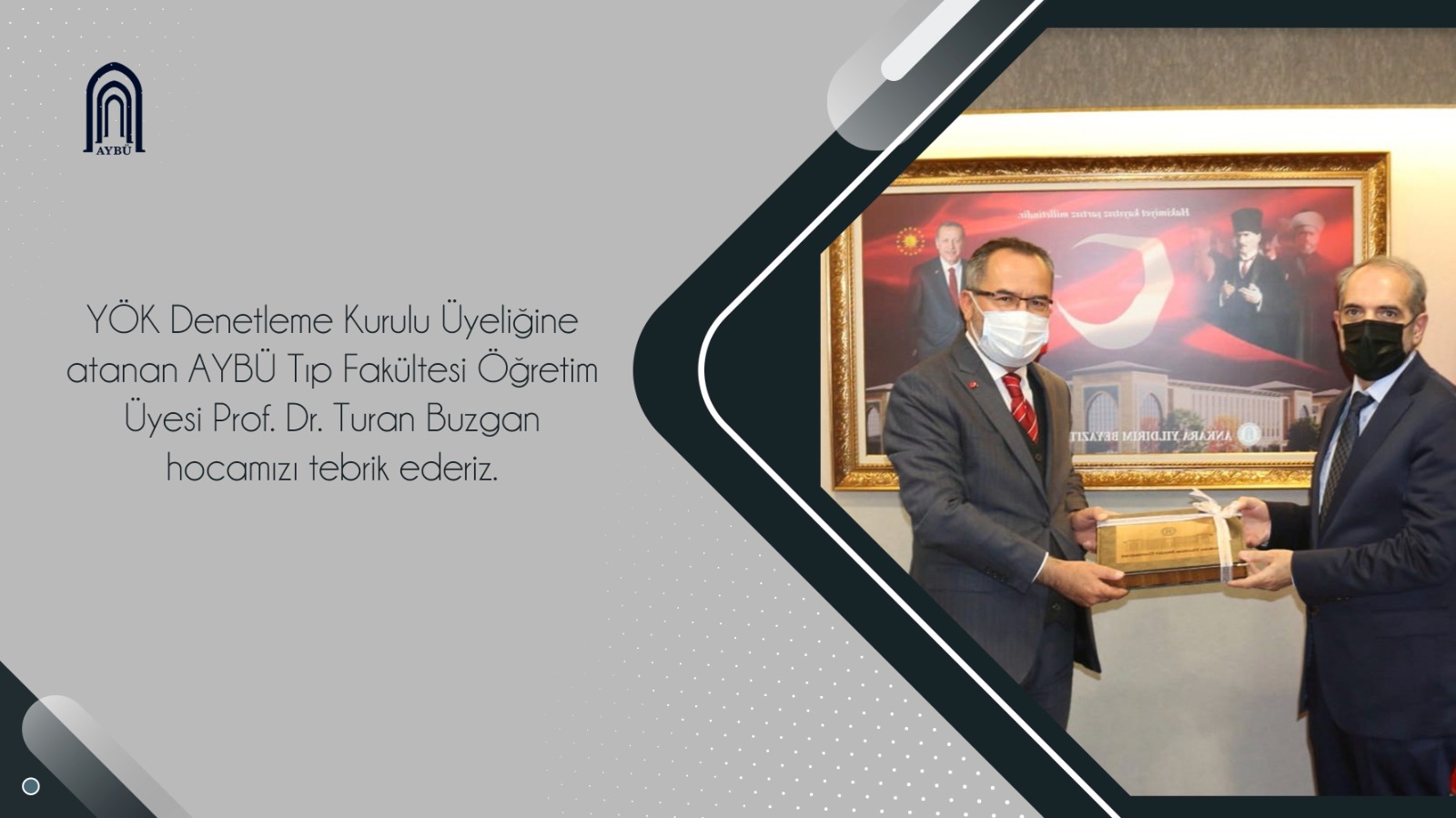 AYBU Faculty Member of Faculty of Medicine Prof. Dr. Turan Buzgan has been assigned as a Member of Supervising Council of Higher Education Council