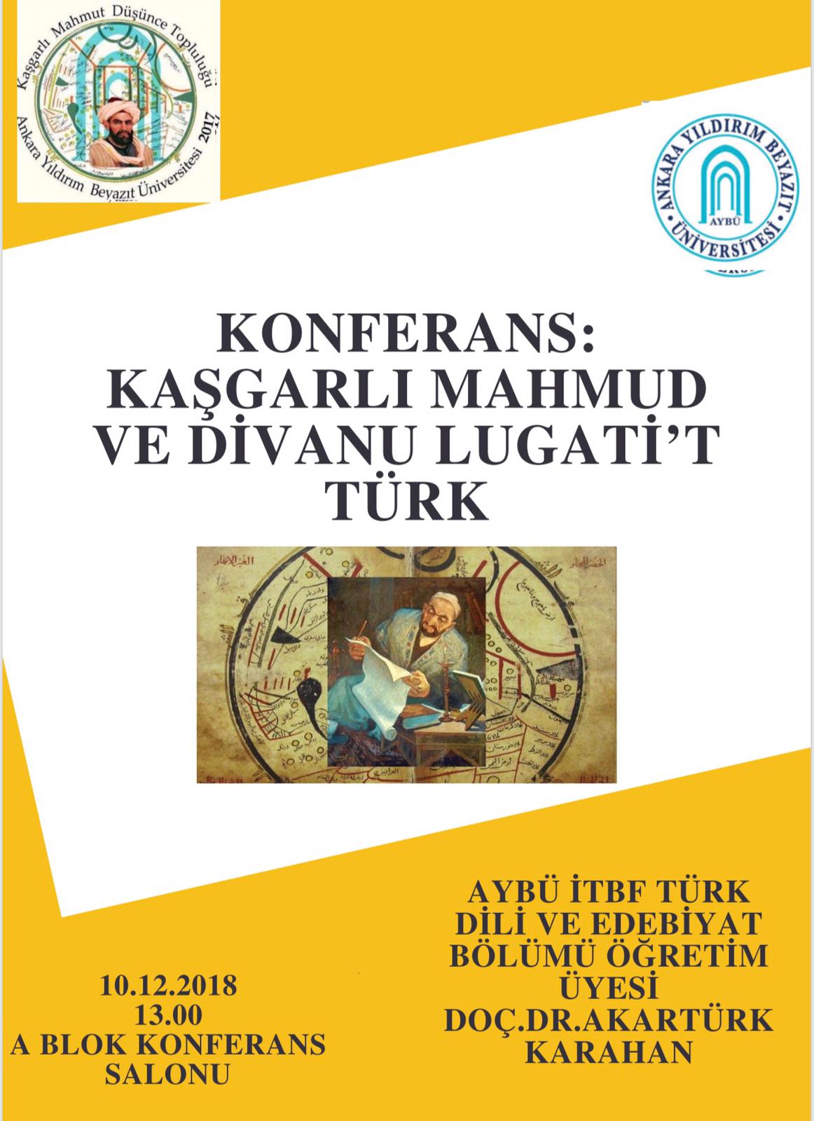 Konferans: Kaşgarlı Mahmud ve Divanu Lugati't-Türk