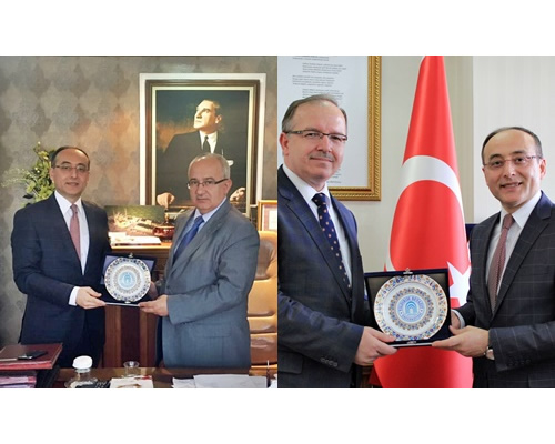 Sayın Rektörümüzden Ankara İl Müftüsü ve Çankaya İlçe Müftüsüne Ziyaret