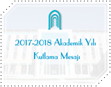 Rektörümüzün 2017-2018 Akademik Yılı Kutlama Mesajı
