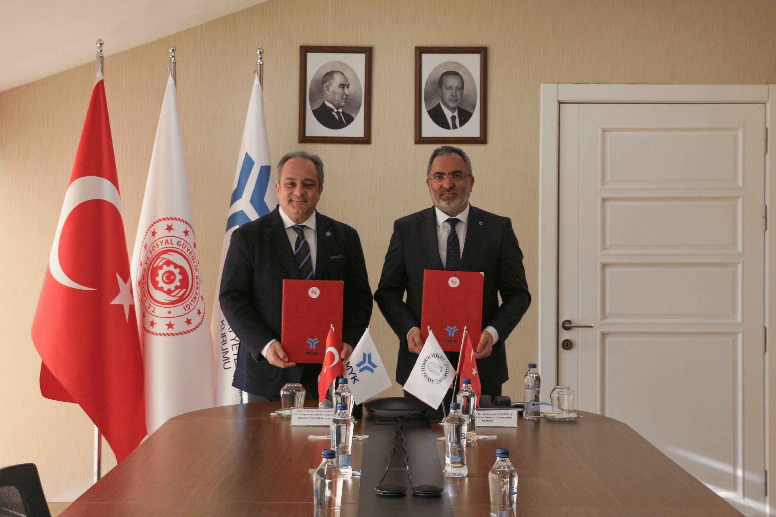 Ankara Yıldırım Beyazıt Üniversitesi ve Mesleki Yeterlilik Kurumu Seyislik Meslek Standardı İşbirliği Protokolü İmzaladı