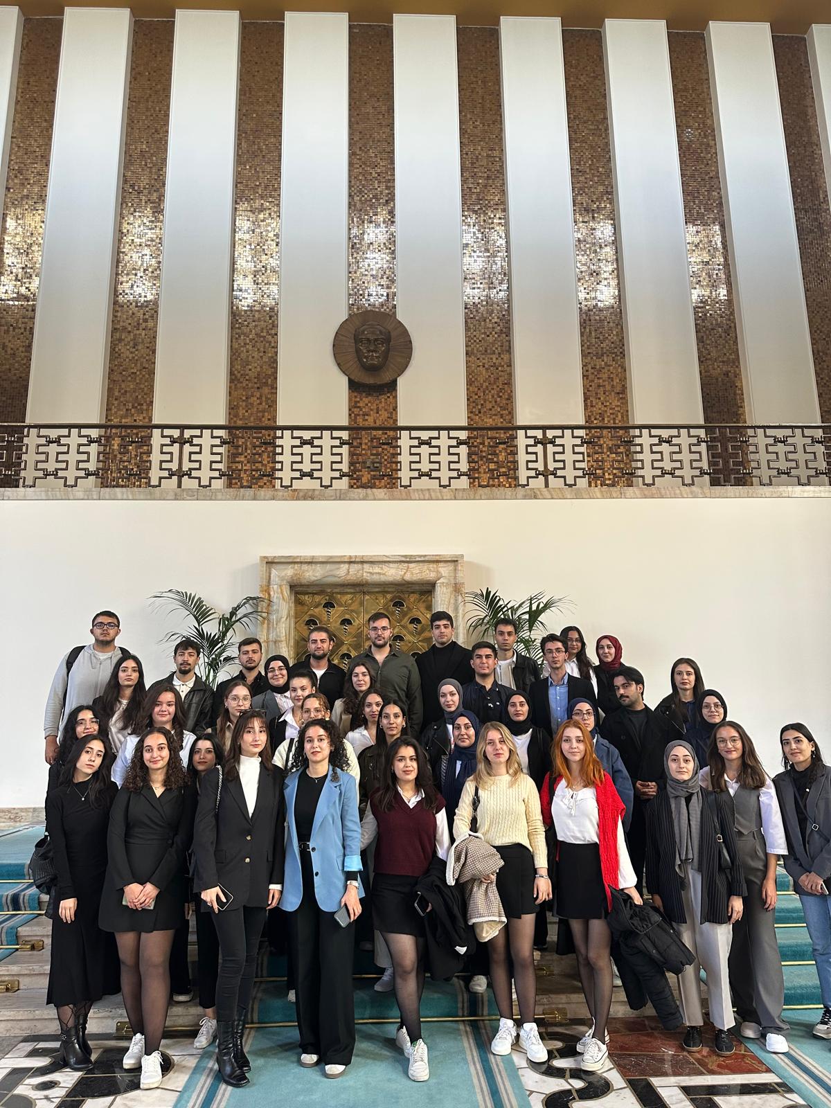 AYBU Free Ideas Club organised a trip to the Grand National Assembly of Turkey.