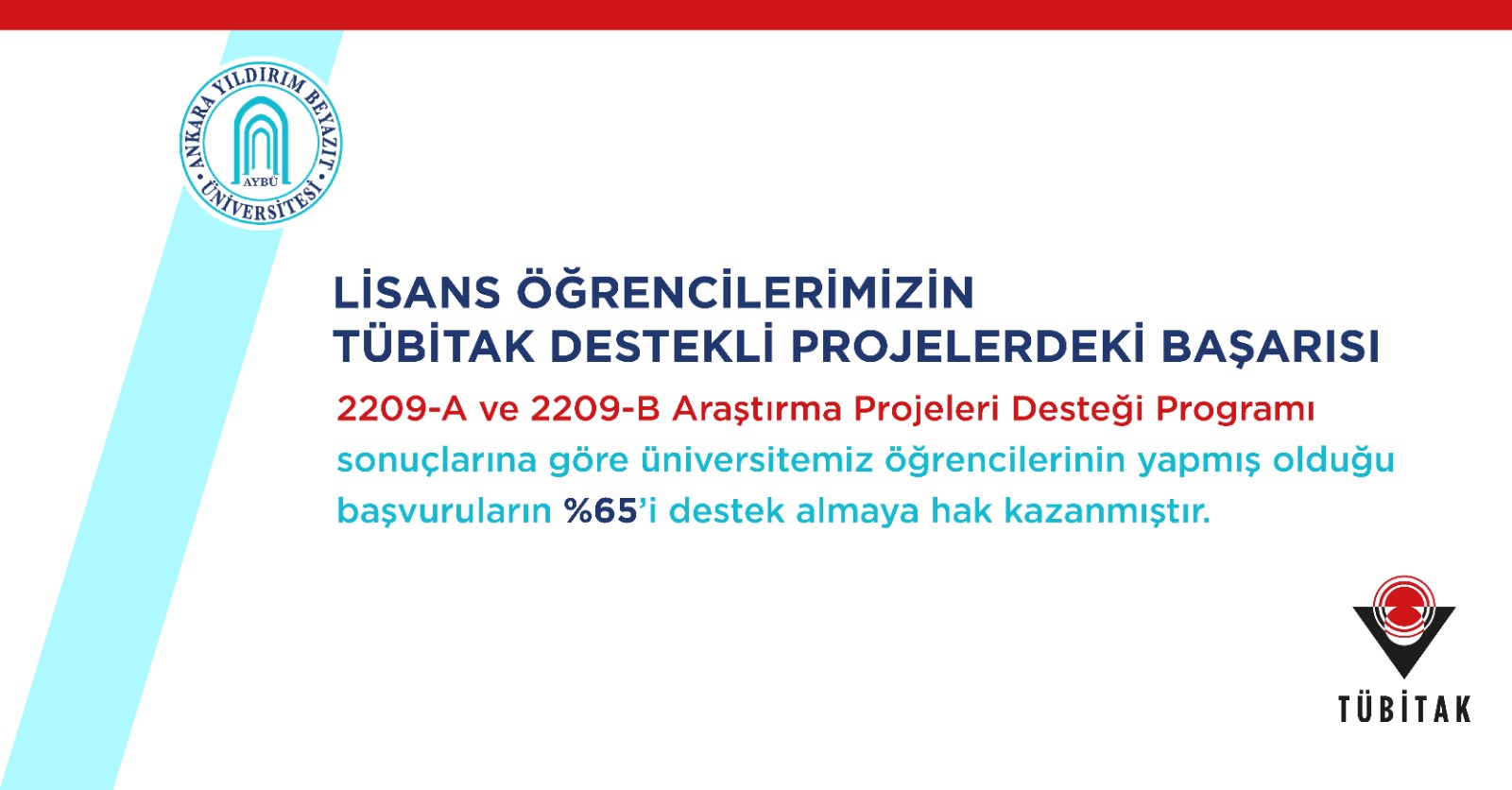 A Success by AYBU Bachelor Students in The Projects supported by TÜBİTAK