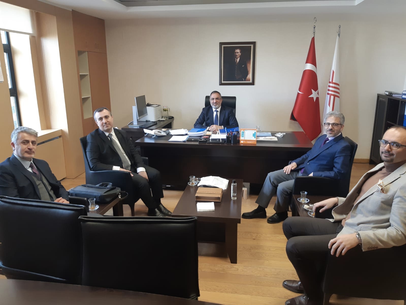 Our Faculty Members paid a congratulatory visit to Prof. Dr. Ali Cengiz Köseoğlu, assigned to the Chairman of the Board of Higher Education (YÖK) Supervisory Board