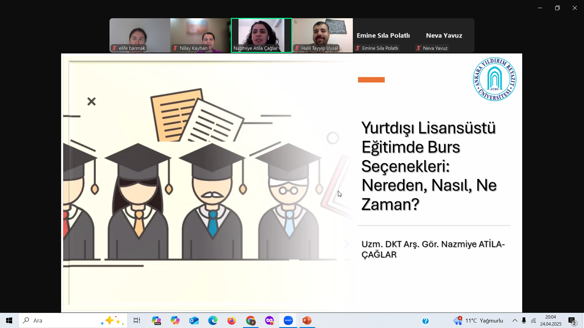 Lisansüstü Koordinatörlerimiz Doç. Dr. Nilay KAYHAN ve Dr. Öğr. Üyesi Elife BARMAK moderatörlüğünde düzenlenen webinar serisinin ikincisi gerçekleştirildi.
