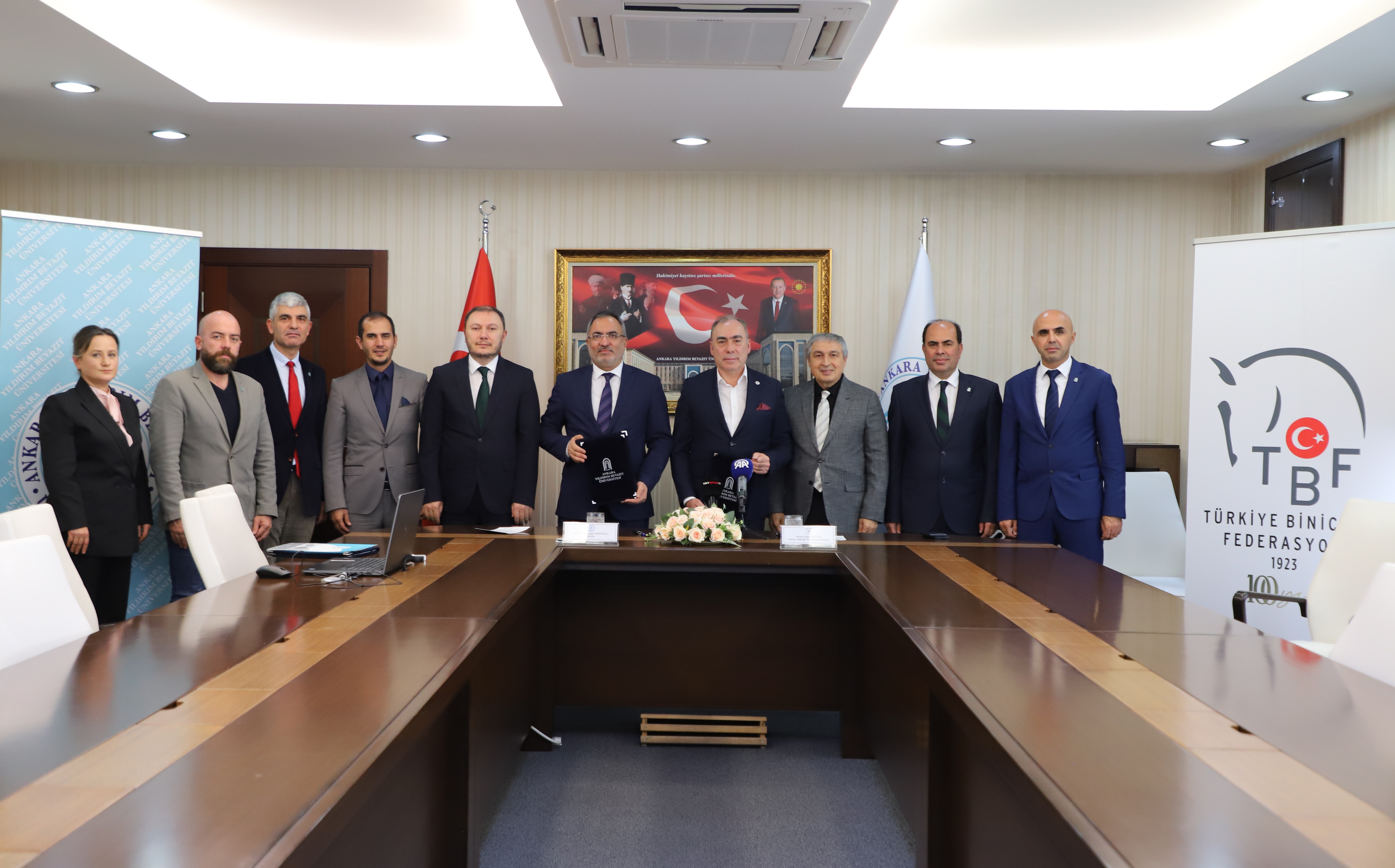 AYBÜ ile Türkiye Binicilik Federasyonu Arasında Seyis Eğitimi İş Birliği Protokolü İmzalandı