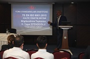 Üniversitemizde ISO 9001:2015 Kalite Standardizasyonu Eğitimleri Sona Erdi