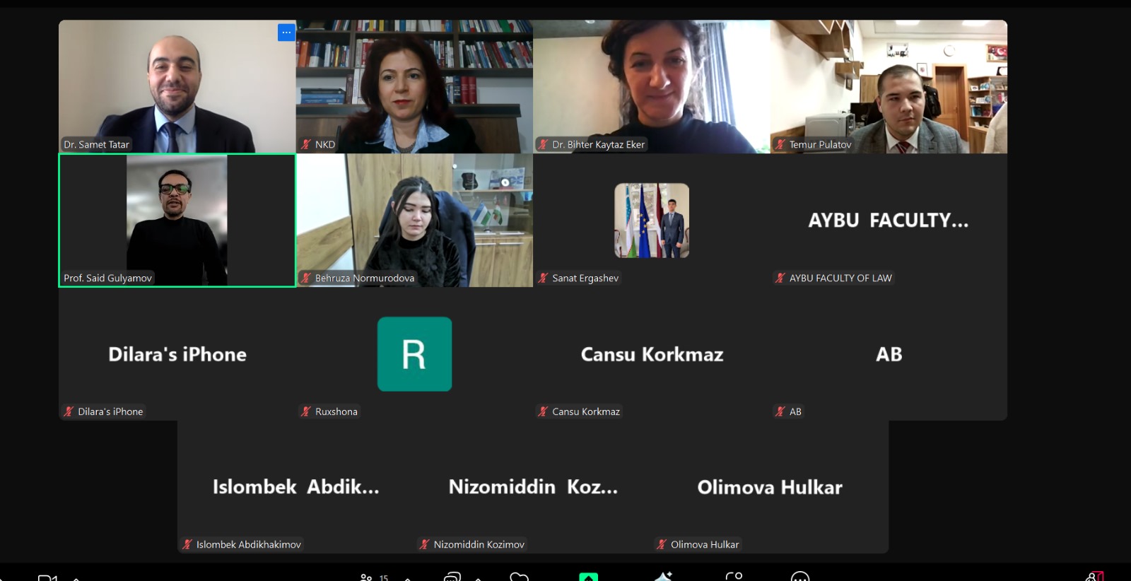 ‘Contemporary Perspective on Law Roundable Talk X’ event was held at our faculty in cooperation with Tashkent Law University.